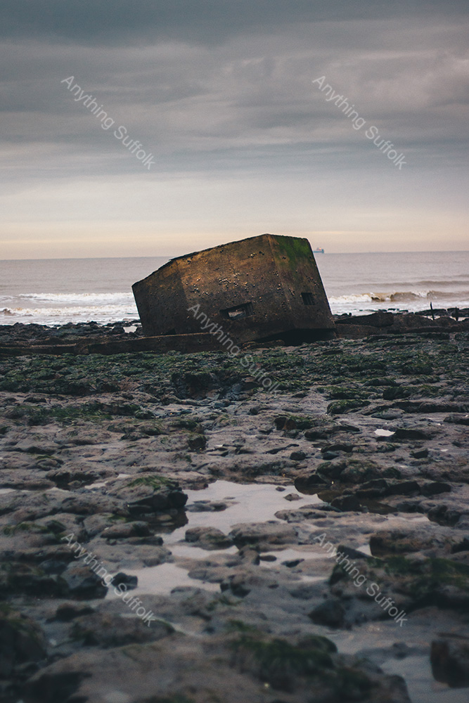 Sunken Pillbox at Bawdsey by Joe Levett