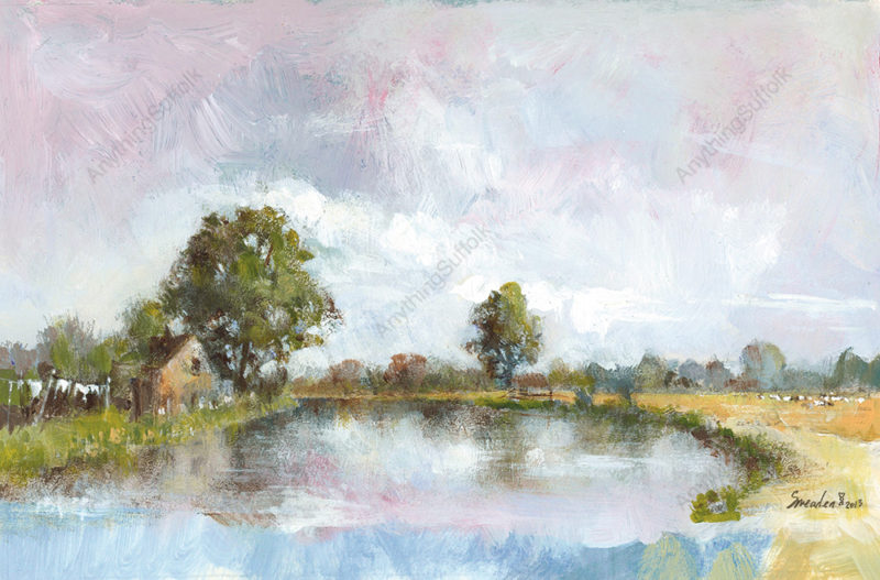 Cottage by the Stour by David Smeaden