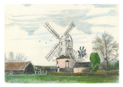 Saxtead Mill by Malcolm Buntrock