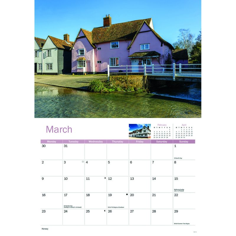 A4 Suffolk Calendar 2026