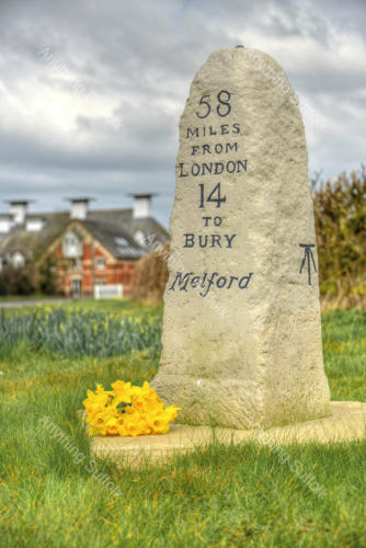 The Maltings Milestone, Long Melford by Steve Thomson
